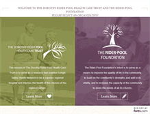 Tablet Screenshot of pooltrust.org